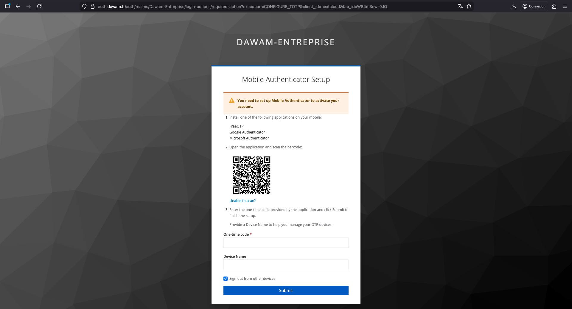 SSO Keycloak Nextcloud
